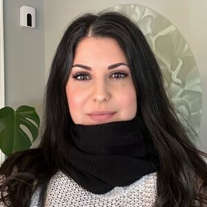 Mountain Ridge Black Textured Fleece Cowl Scarf Crossover Snood